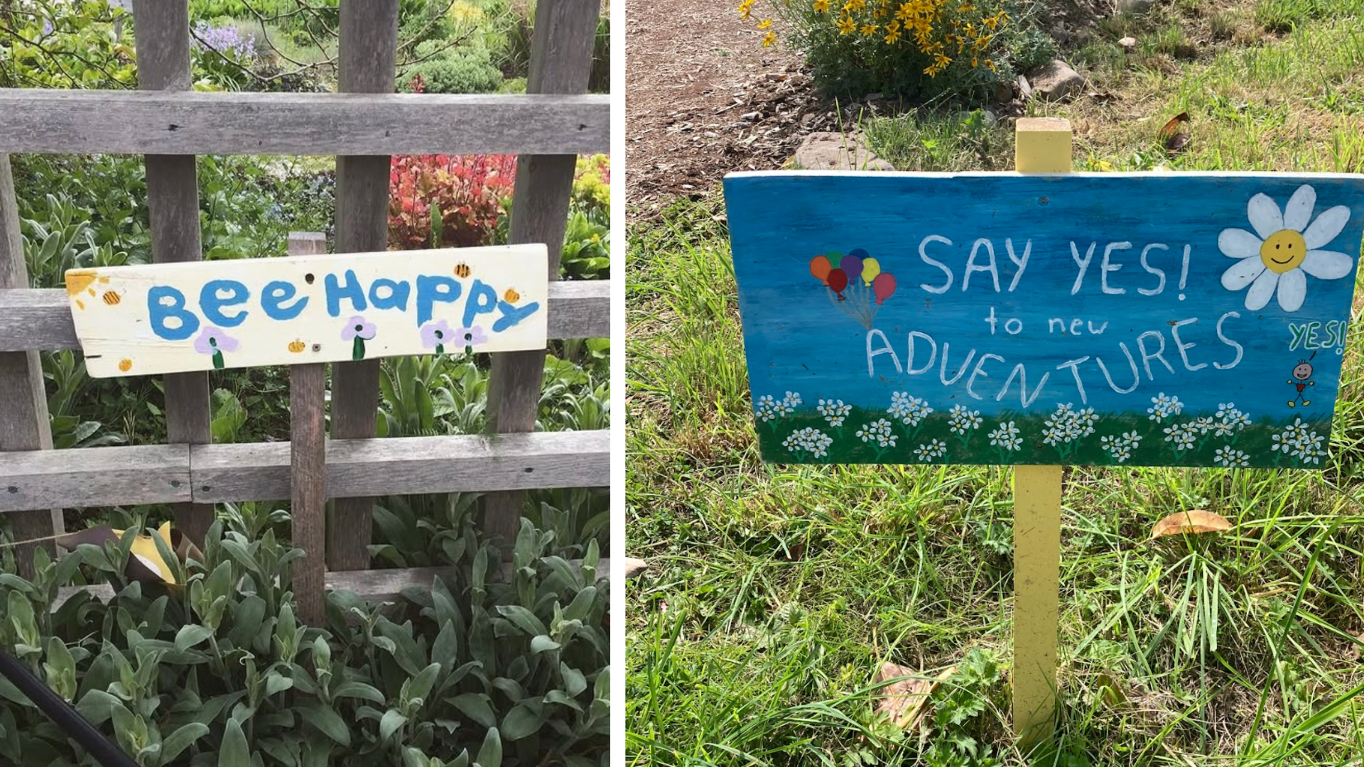 just for fun garden signs