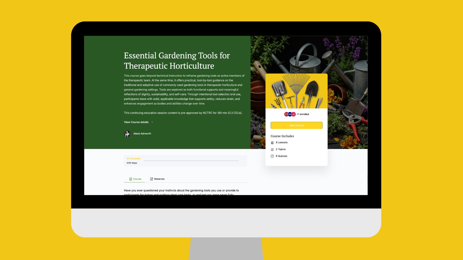 Essential Gardening Tools for Therapeutic Horticulture course